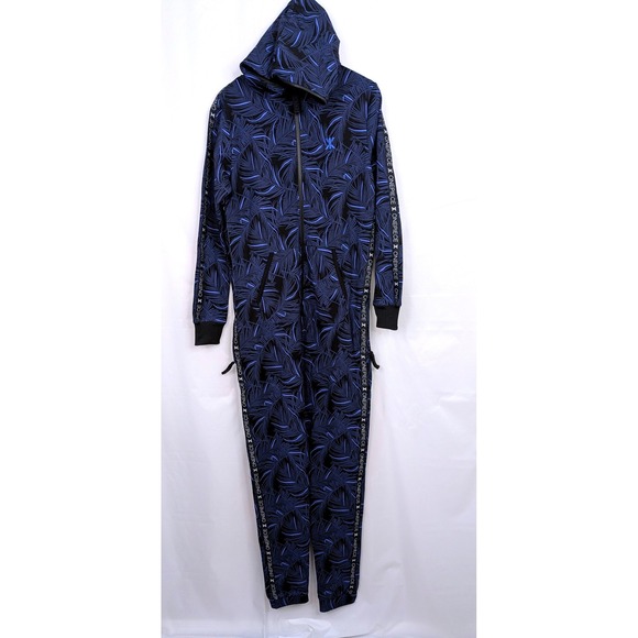 Onepiece Pants - OnePiece Norwegian Original Jumpsuit Medium Blue Leaf Hooded Zip One Piece
